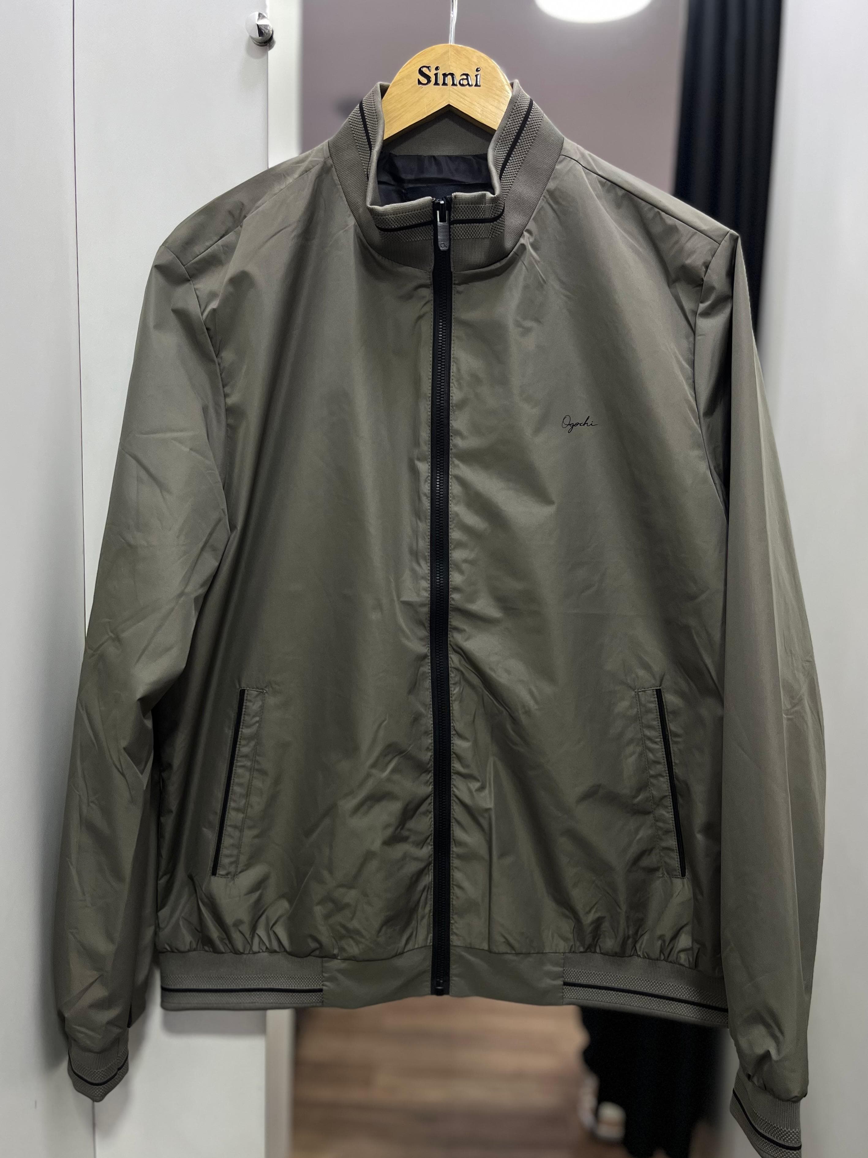 Jaqueta Ogochi - Slim Casual Leve Cinza