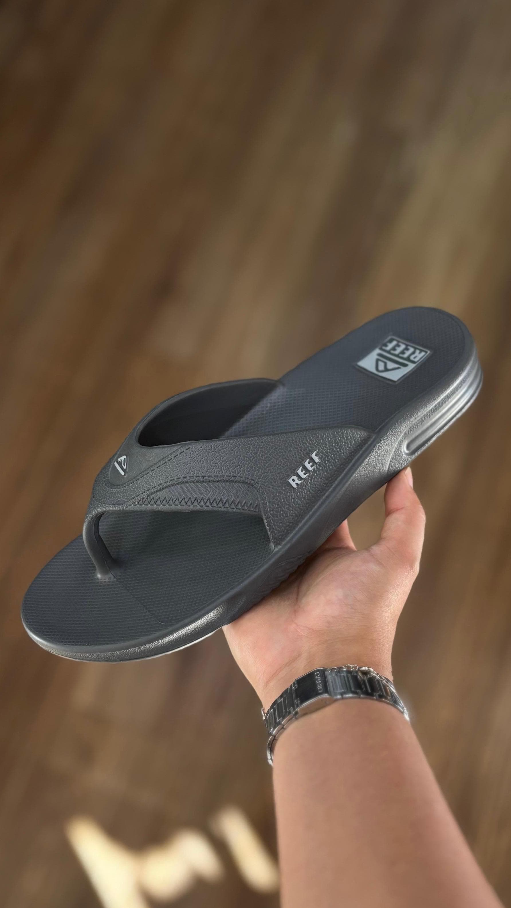 Chinelo Reef- Fanning H2o Cinza