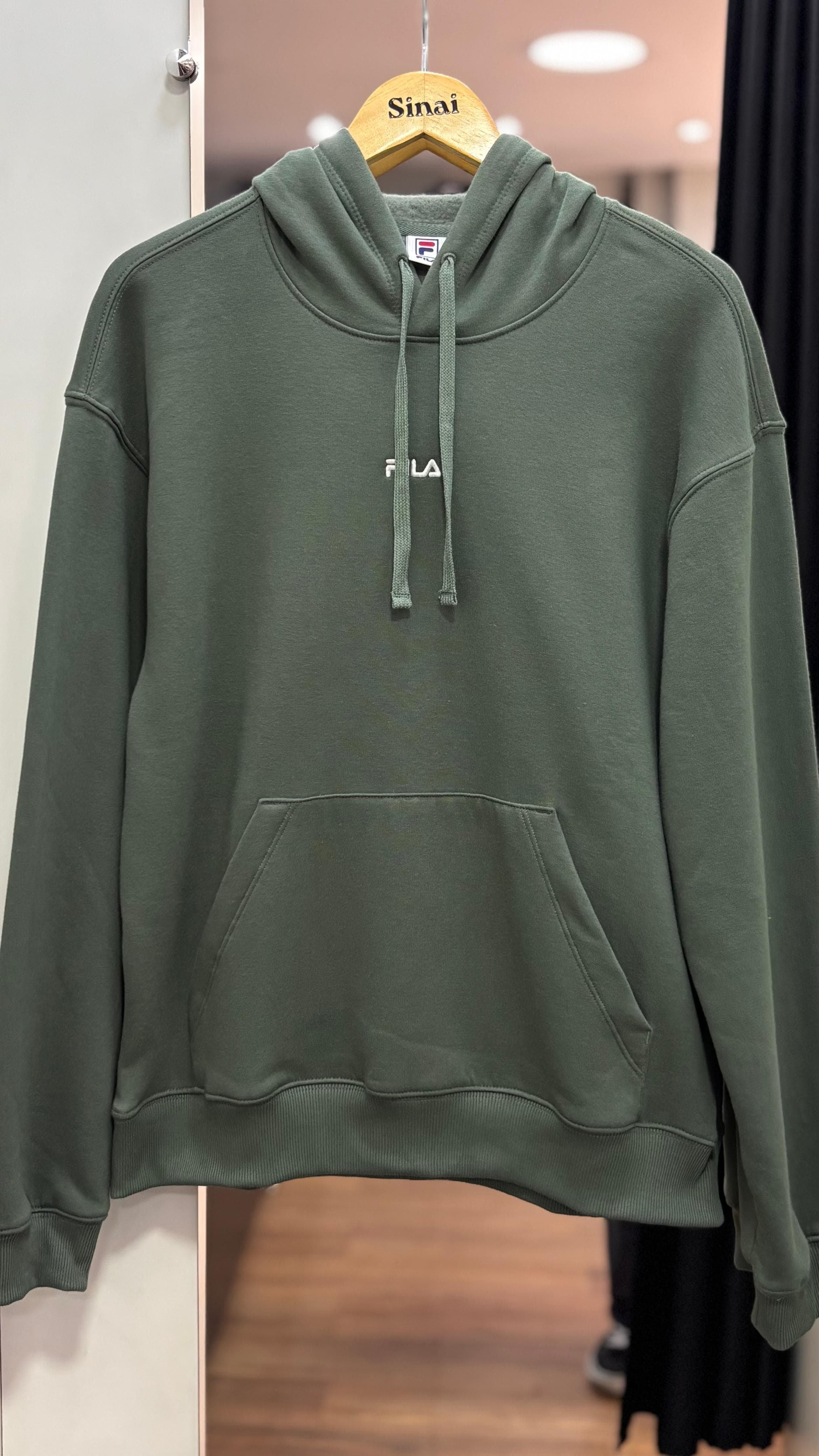Moletom Fila  - Logo Bordado Verde