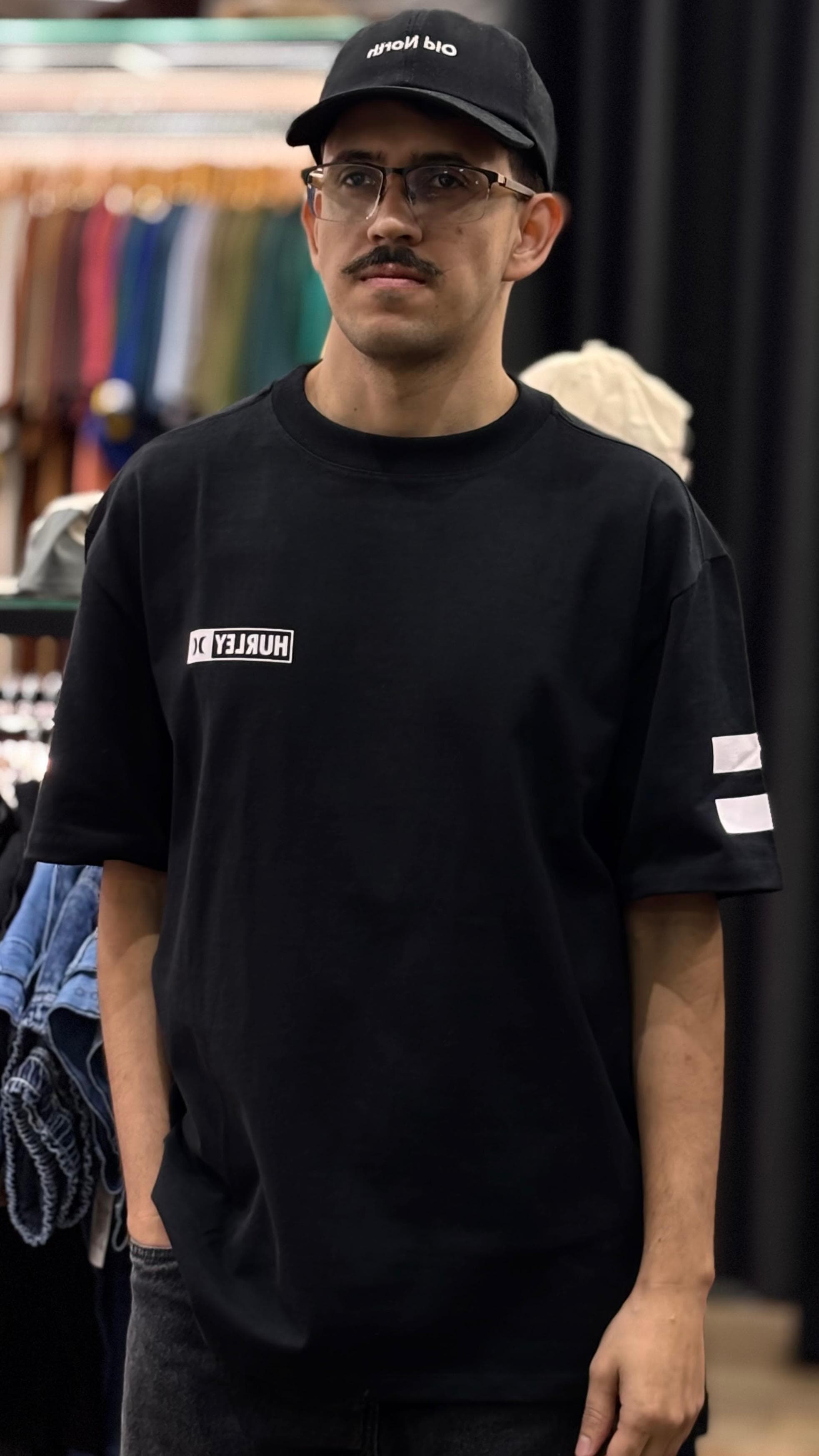 Camiseta Hurley - Esp Block Party Maxfit Preto