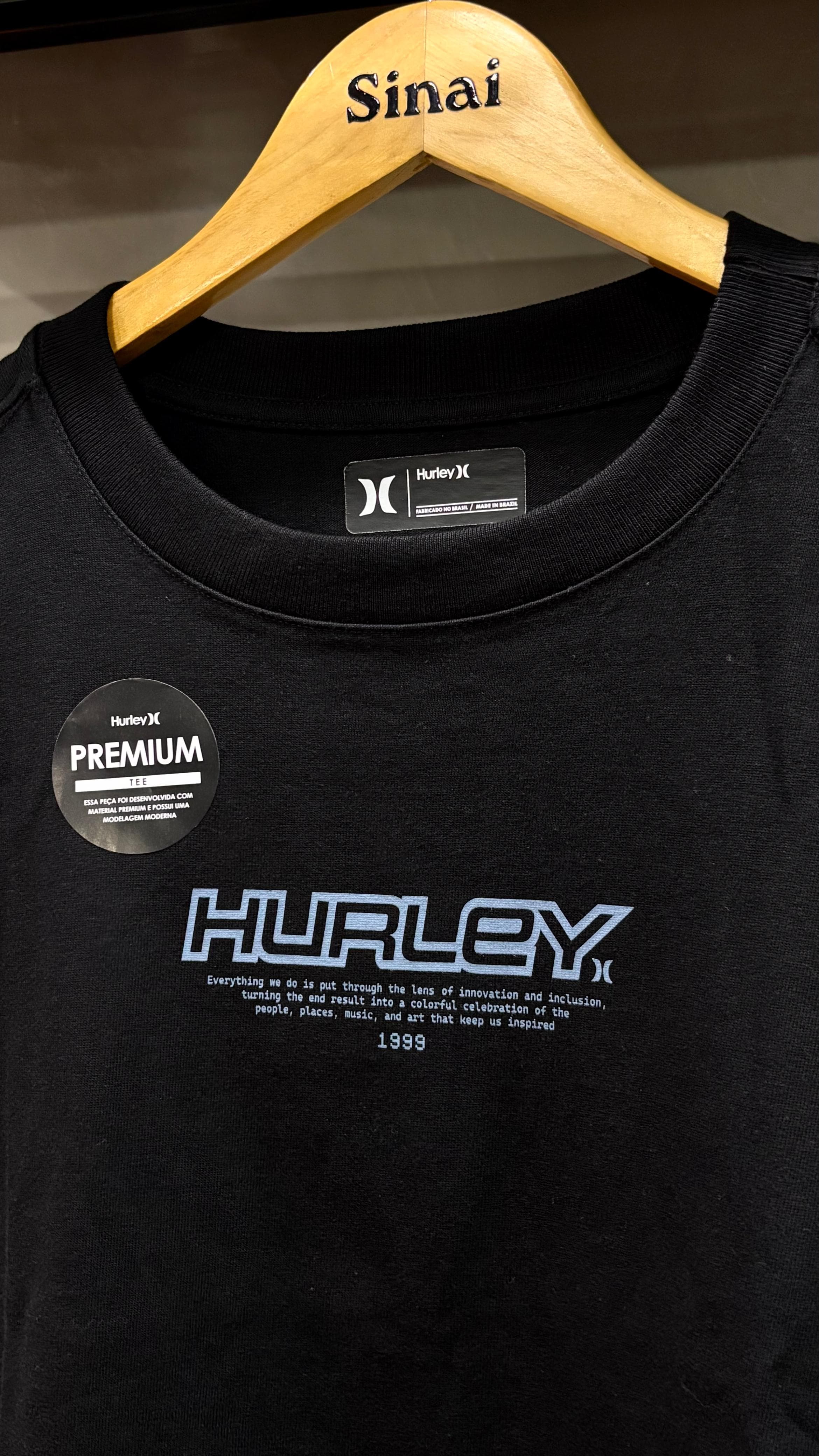 Camiseta Hurley - Esp Nine Nine Maxfit Preto