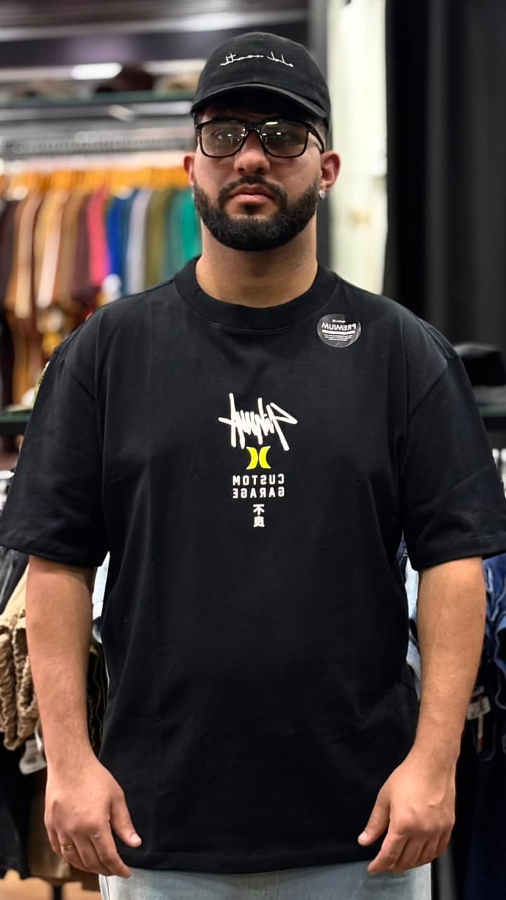 Camiseta Hurley - Esp Signature Block Preto