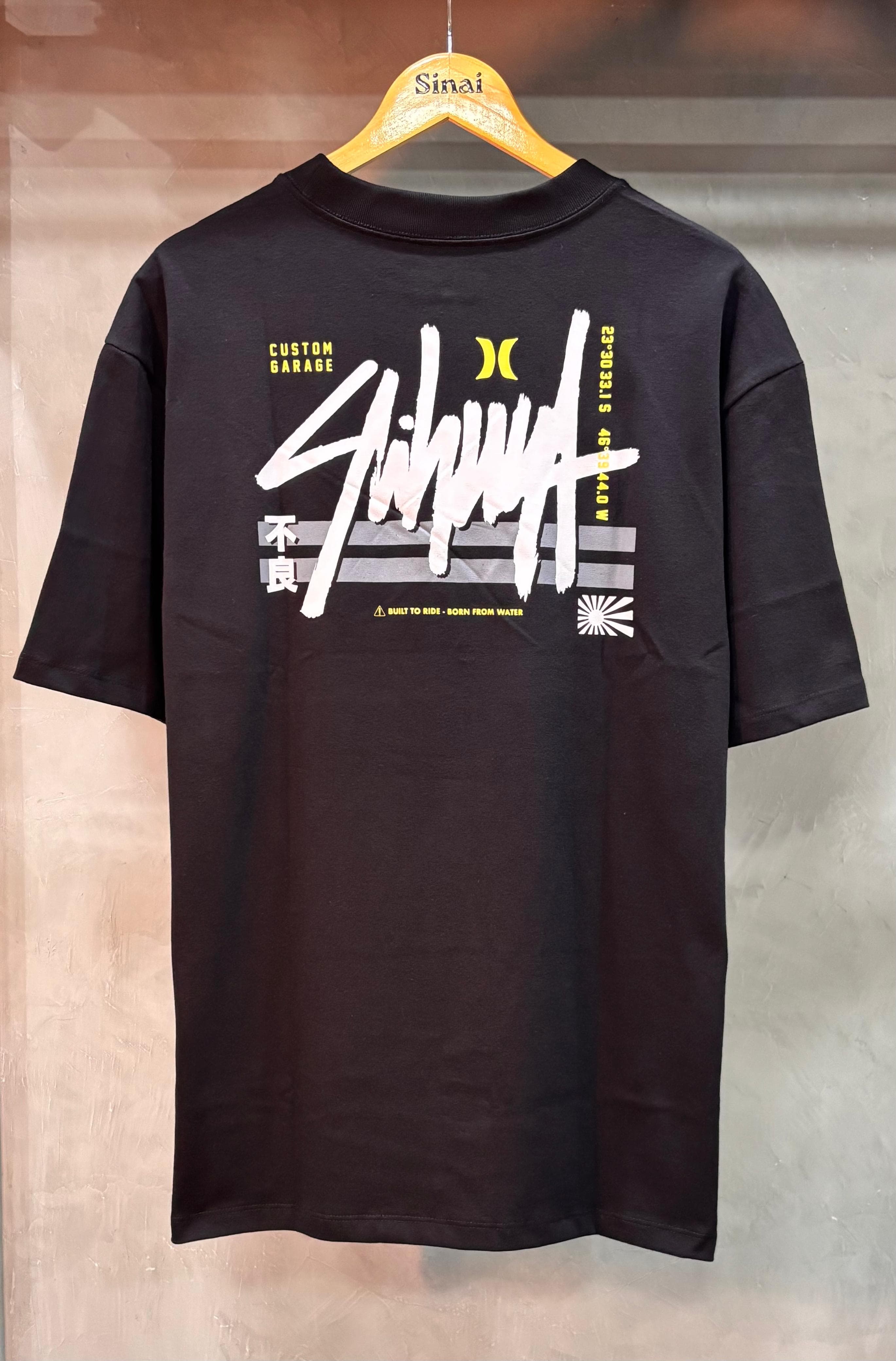 Camiseta Hurley - Esp Signature Block Preto
