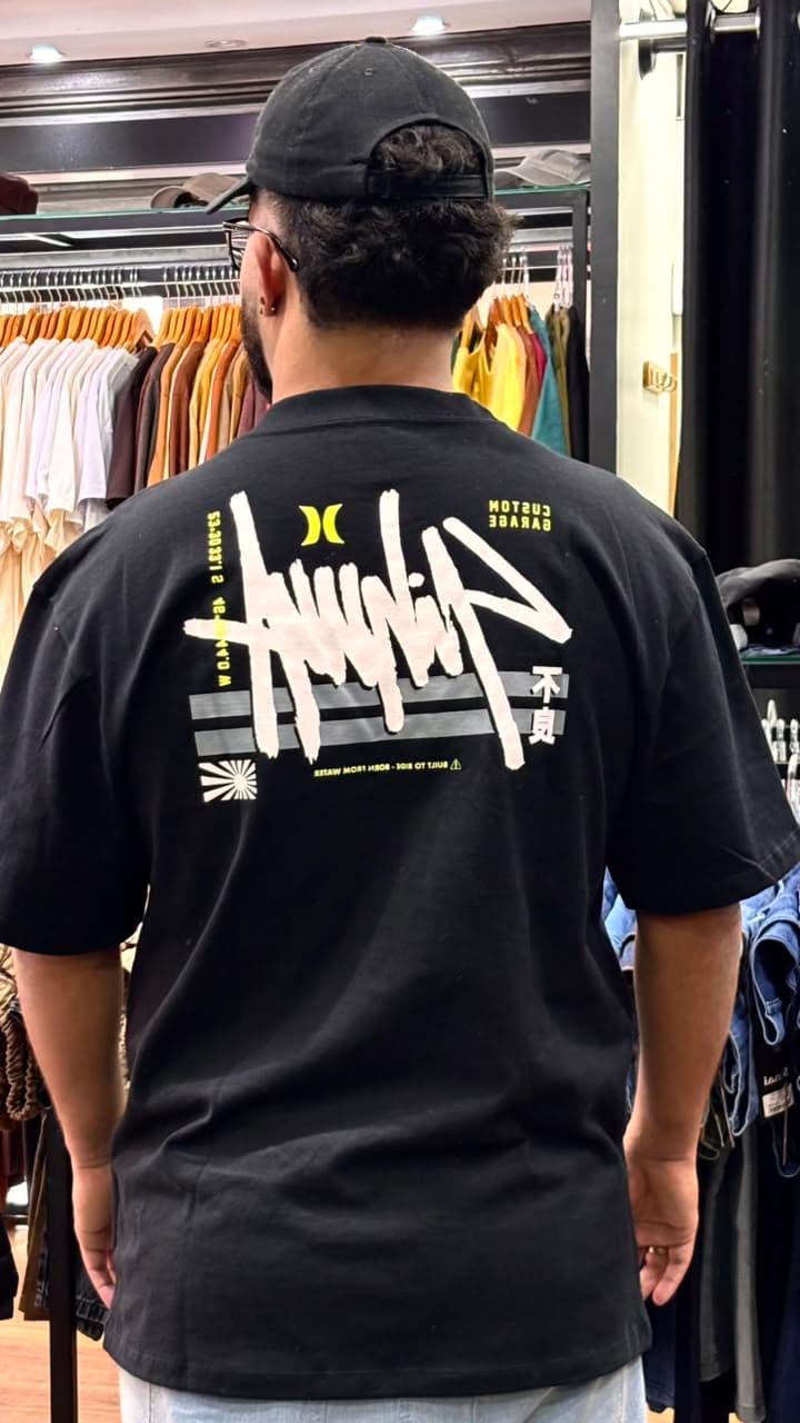 Camiseta Hurley - Esp Signature Block Preto